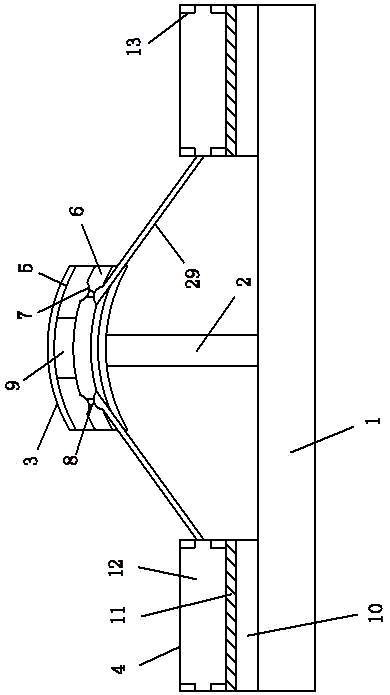 Wire cable fixing structure of electric power dispatching system