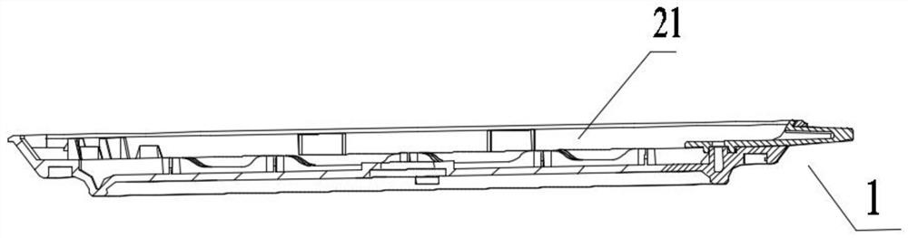 Refrigerator door handle, door body and installation method