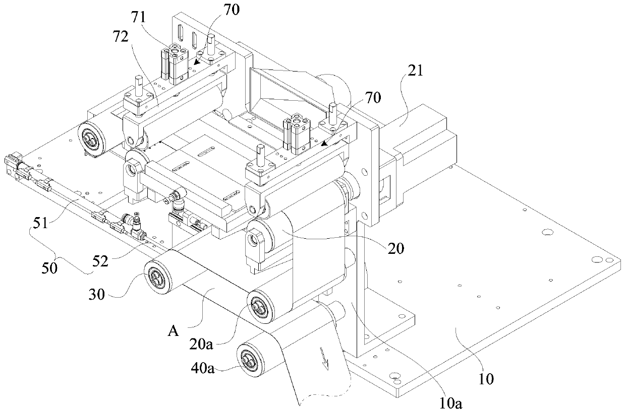 Material conveying method, material conveying device and material receiving mechanism thereof