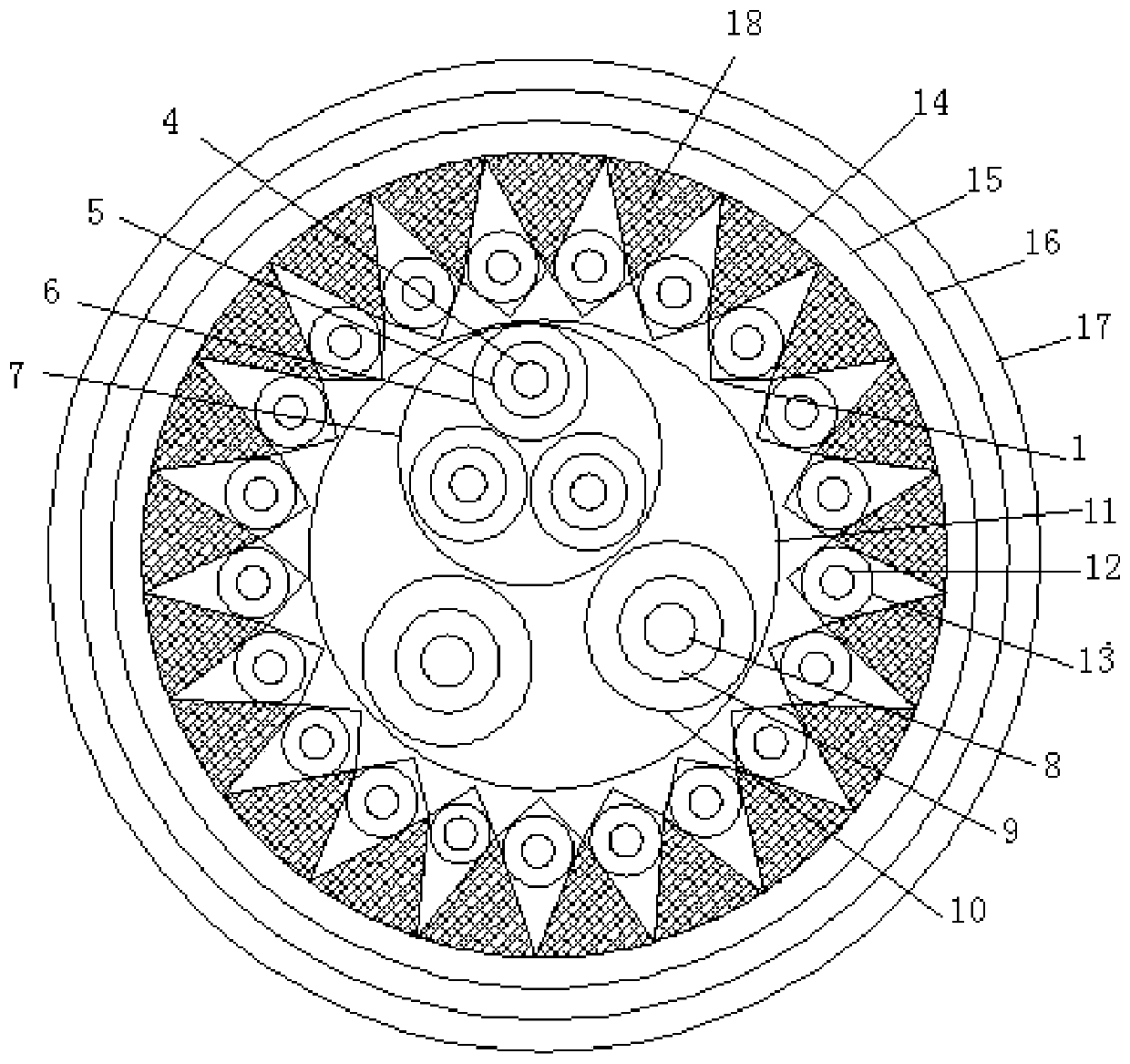 A low-temperature-resistant and crack-resistant power cable