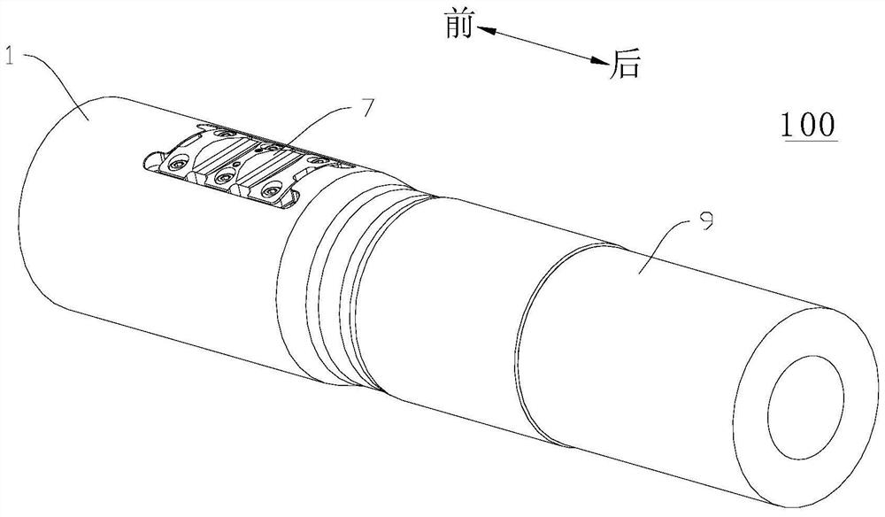 Guide head mounting structure