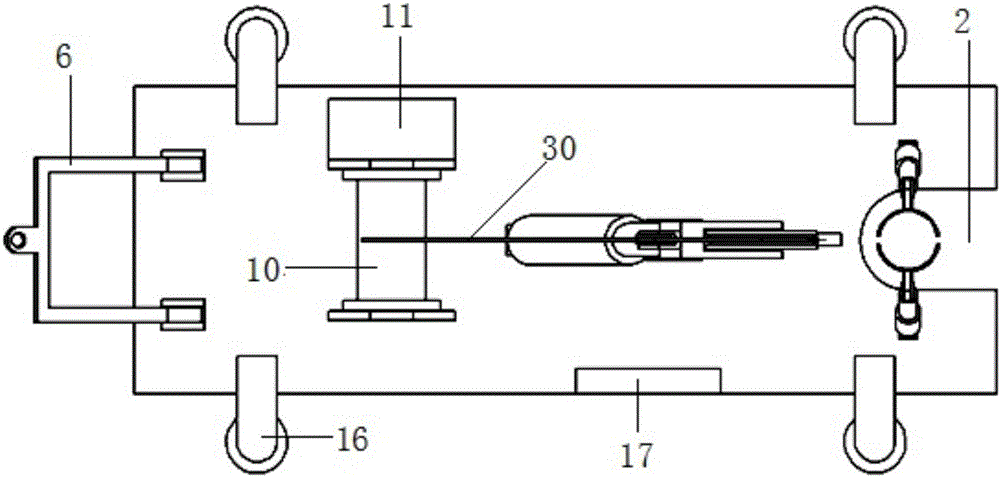 Waste telegraph pole removing machine