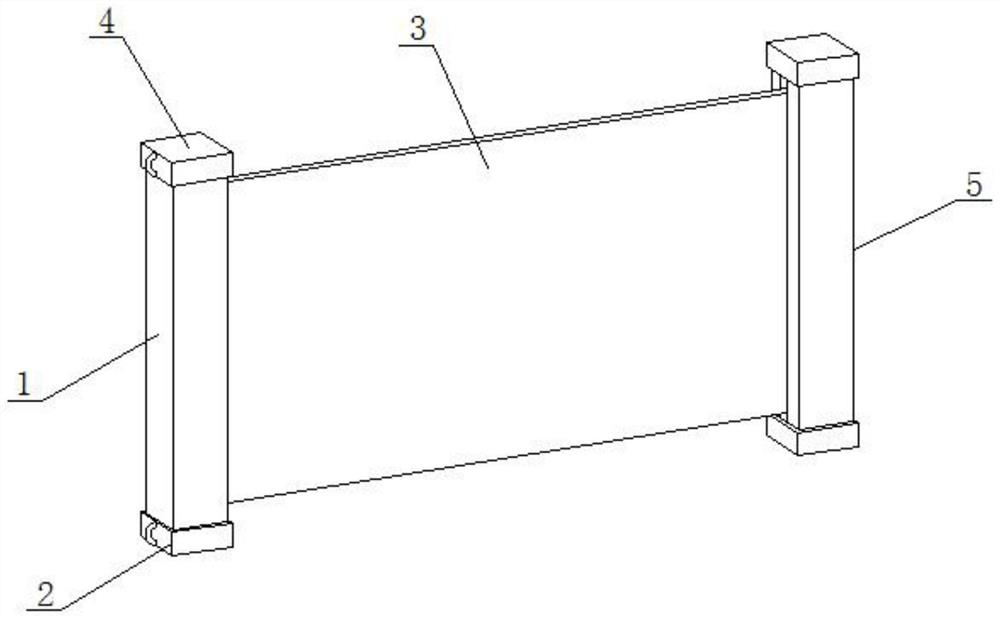 Novel scroll winding and unwinding device for advertisement design