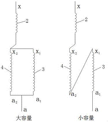 Low-voltage winding structure of on-load capacitance regulation transformer, winding method of low-voltage winding structure and transformer