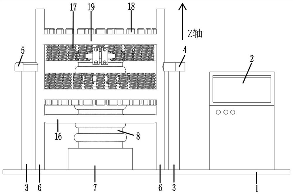 Heat treatment device and heat treatment method for corrugated pipe with complex contour