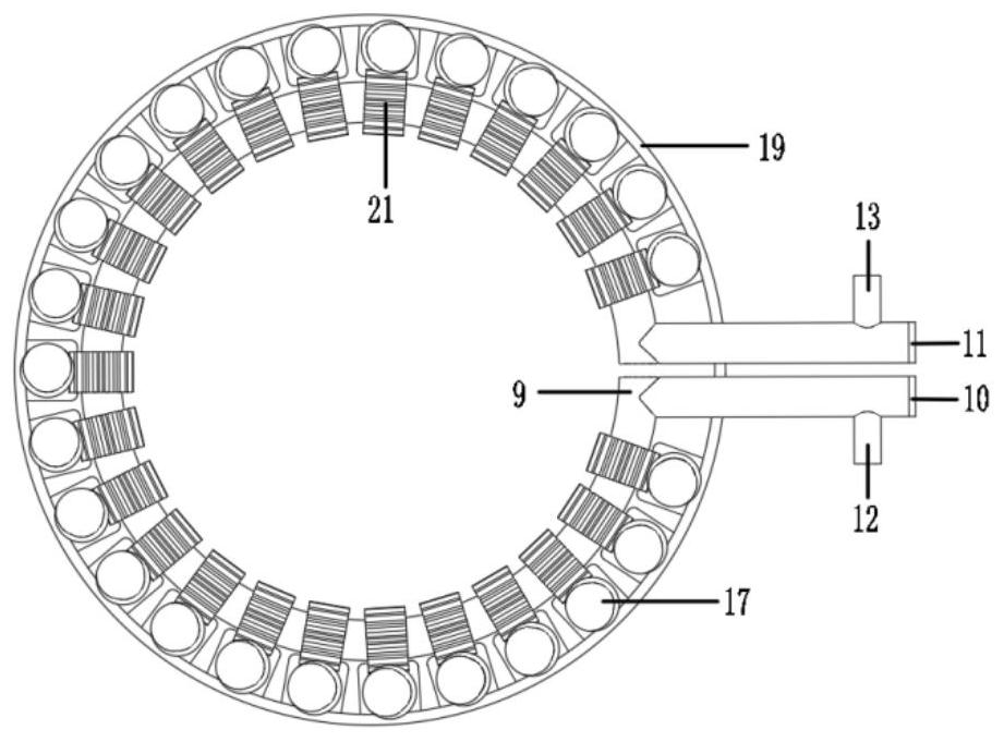 Heat treatment device and heat treatment method for corrugated pipe with complex contour