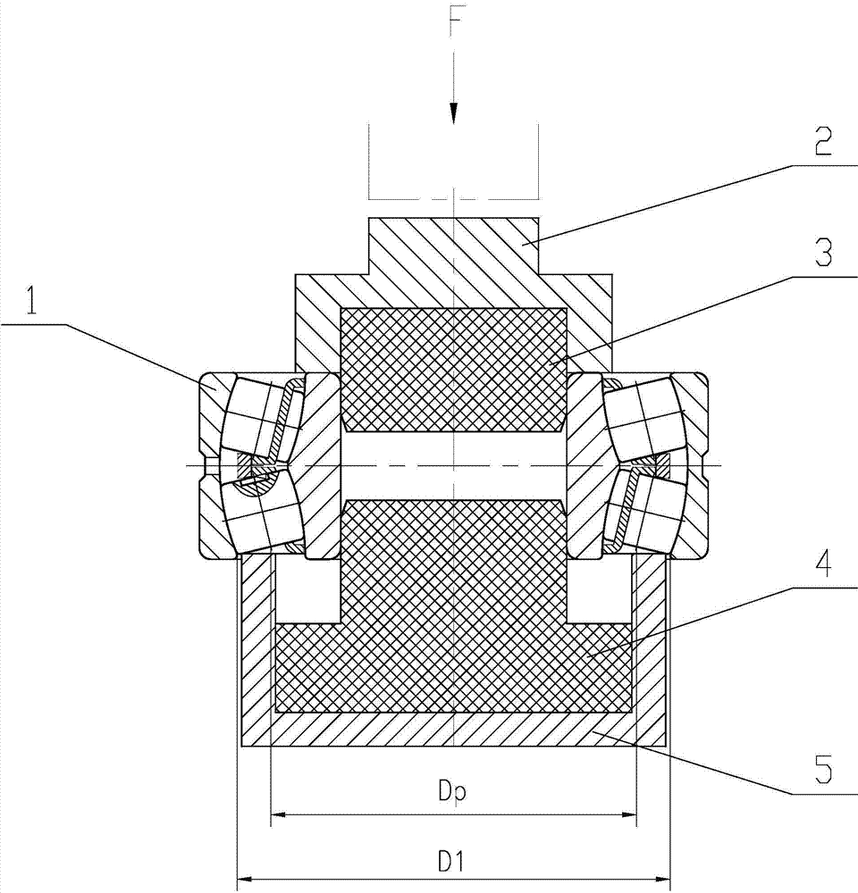 Reinforced type aligning roller bearing rotary repairing tool and method