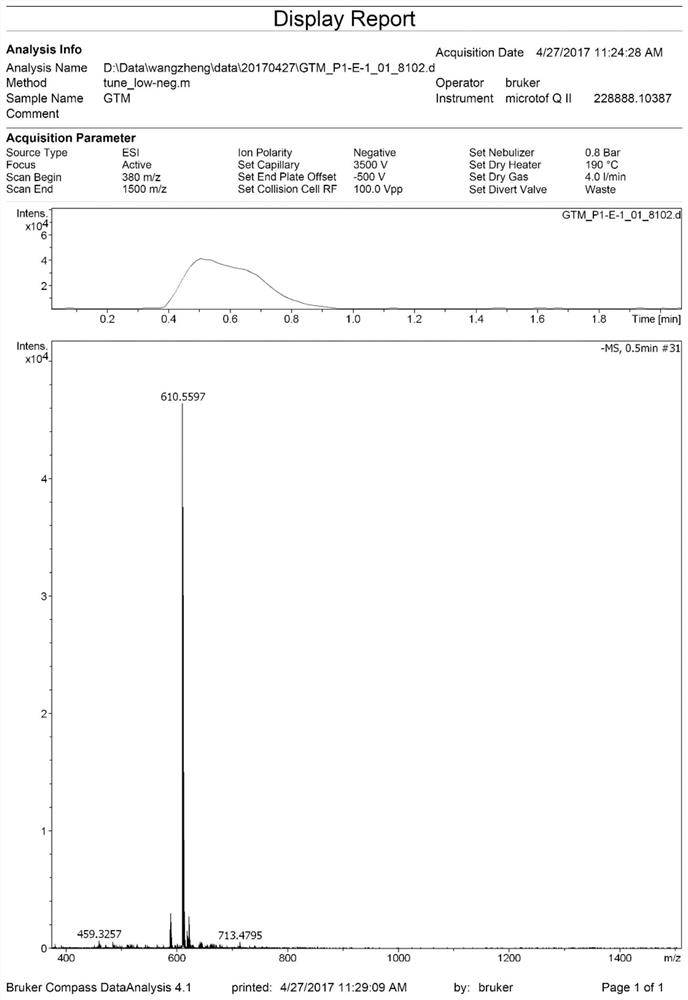 A diradical compound composed of triarylmethyl radical and nitroxide radical and its salt, its preparation method and application