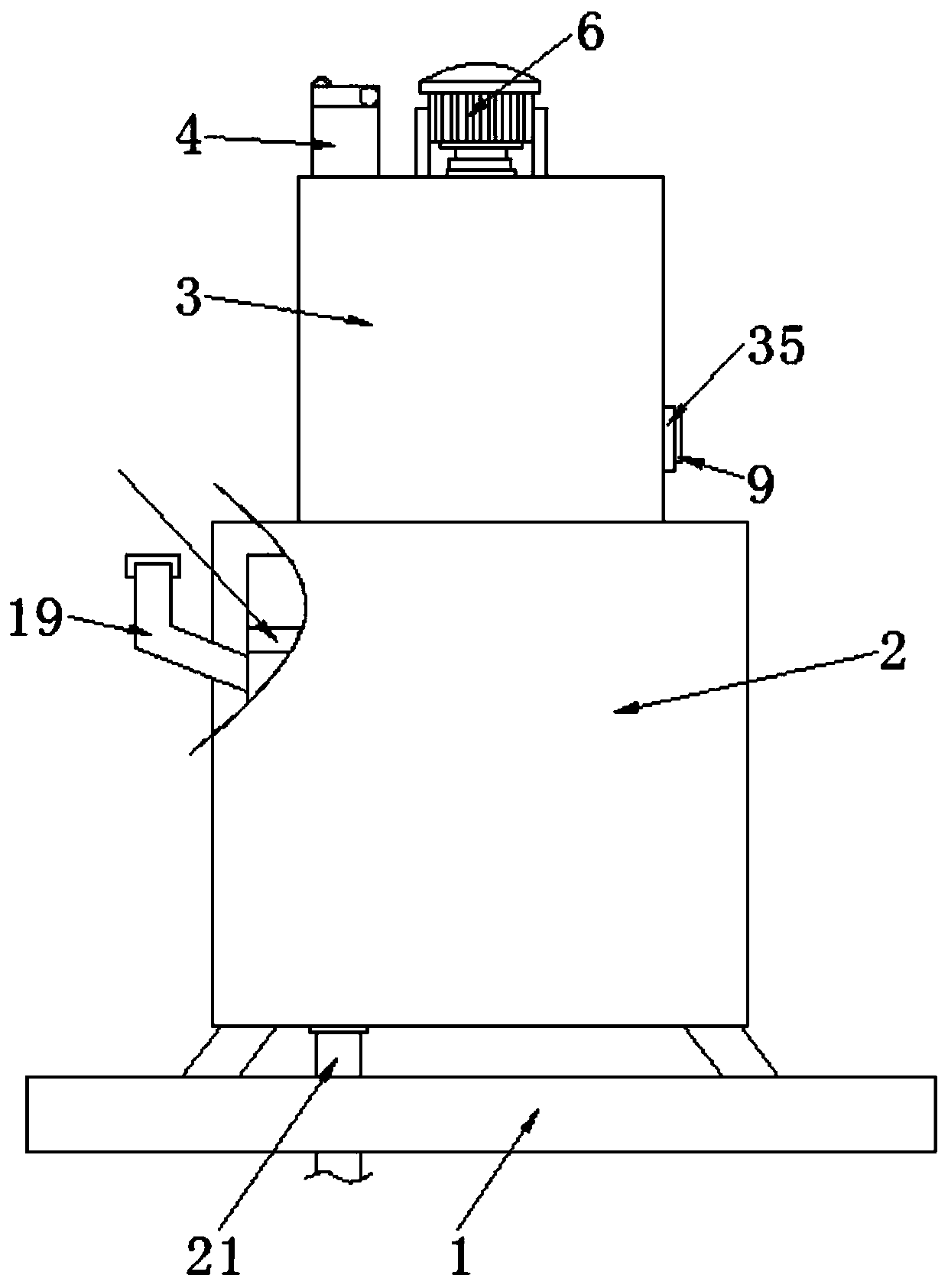 Spraying device for green concrete sintered brick production and pouring and using method thereof