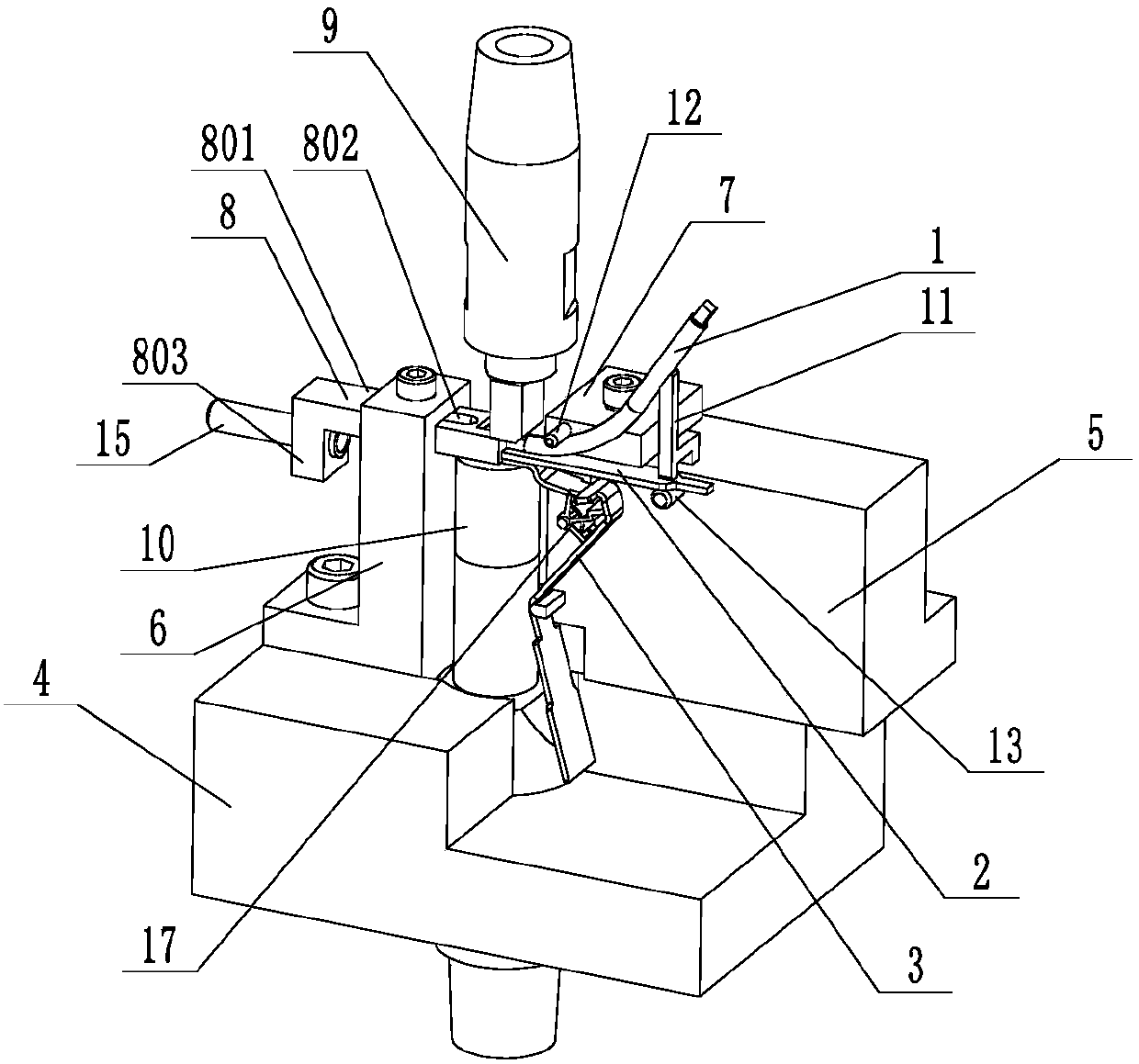 Double chip counting calibration welding fixture