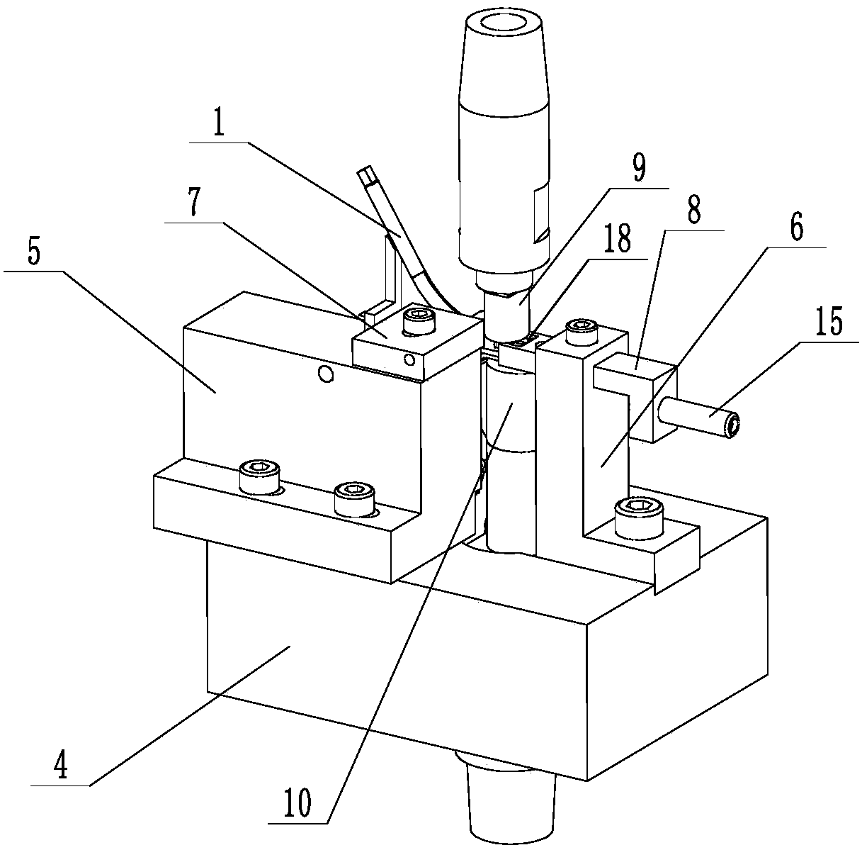 Double chip counting calibration welding fixture