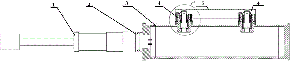 Two-point-type liquid level sensor for measuring rocket storage tank volume loading liquid level