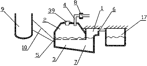 Methane tank with novel structure