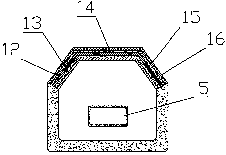 Methane tank with novel structure