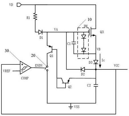 Power supply circuit, device and equipment of synchronous rectifier