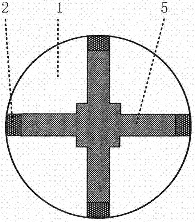 Cross microbridge fiber magnetic field sensing probe based on giant magnetostrictive effect