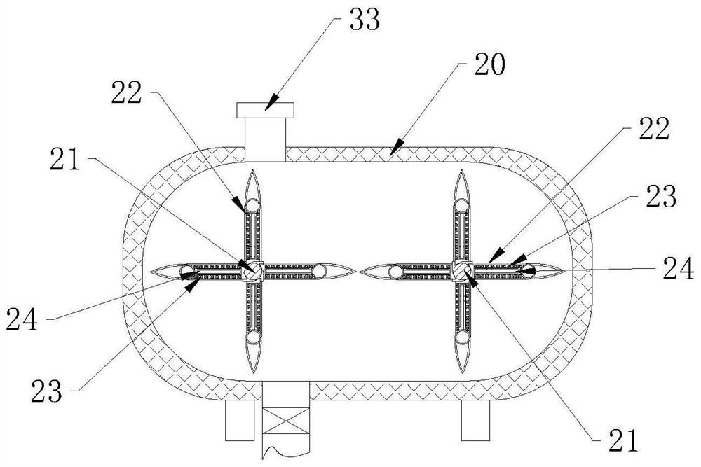 Lithium battery slurry vacuum stirring device