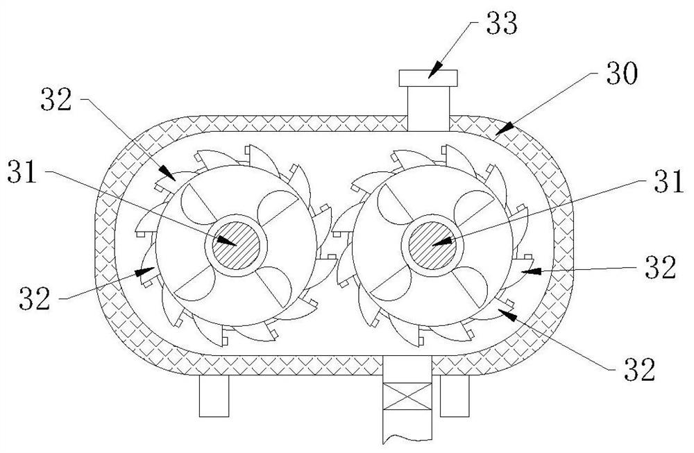 Lithium battery slurry vacuum stirring device