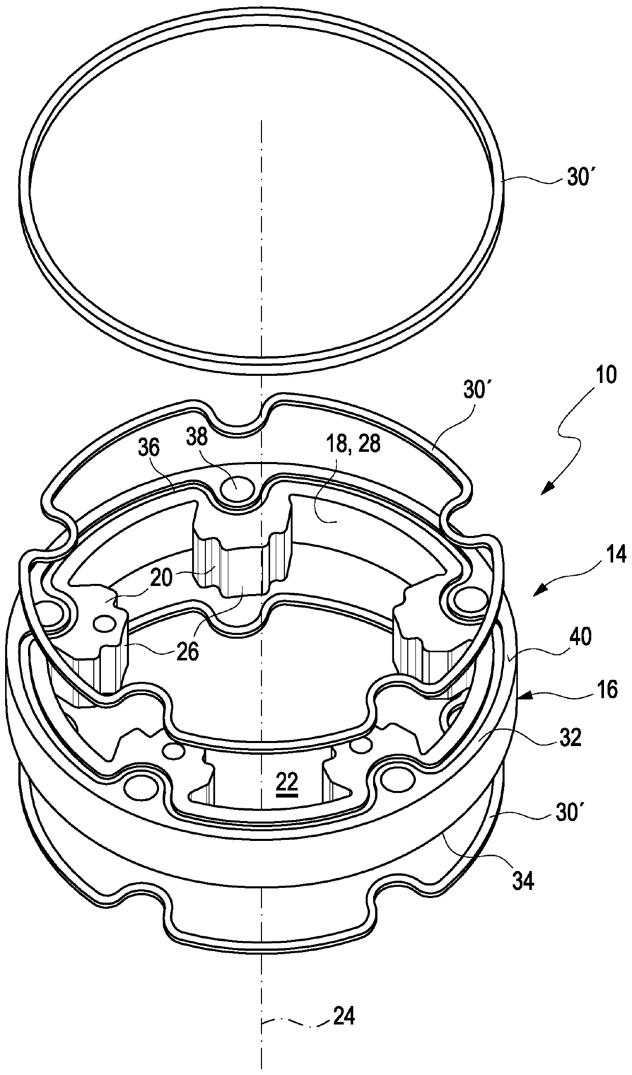 Camshaft unit and method for producing a camshaft unit