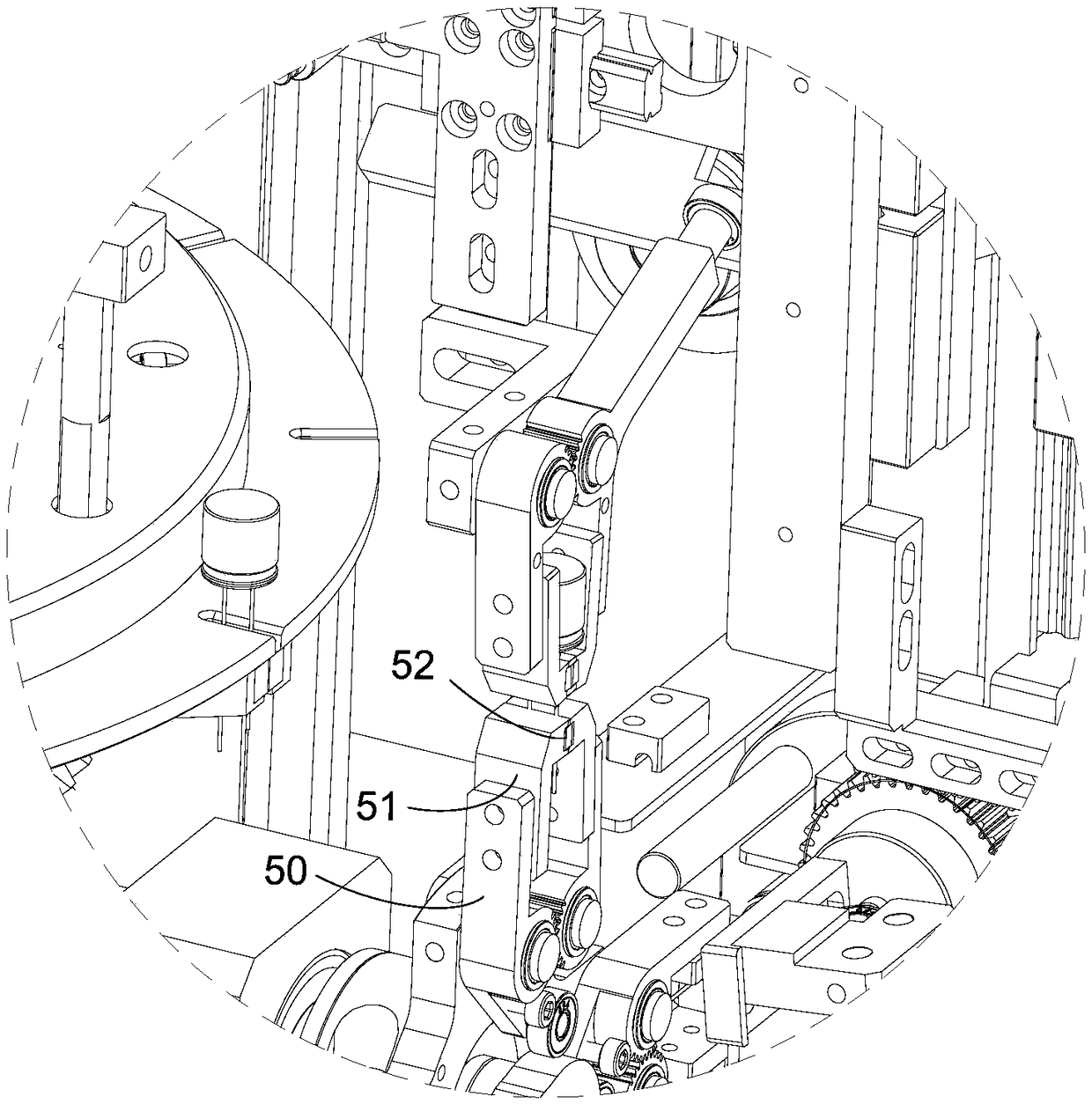 Cleaning device and capacitor group vertical printing integrated machine