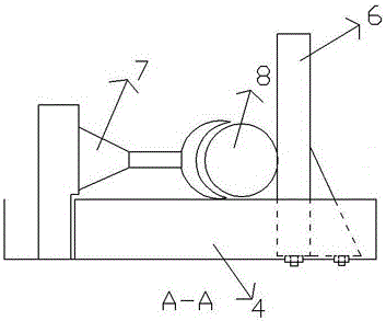 A pipe bending machine with adjustable bending radius