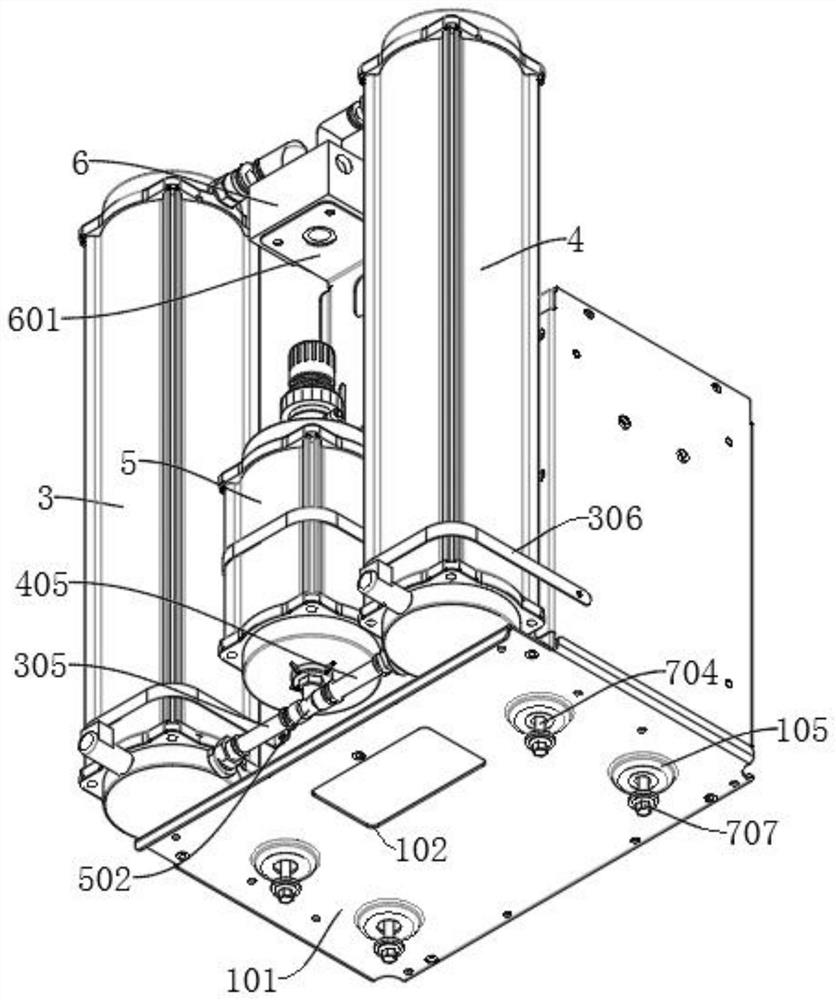 Oxygen generator solenoid valve control structure and control system thereof