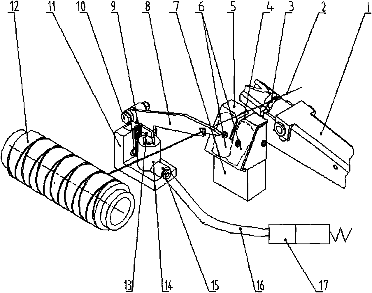 Passive yarn cutter