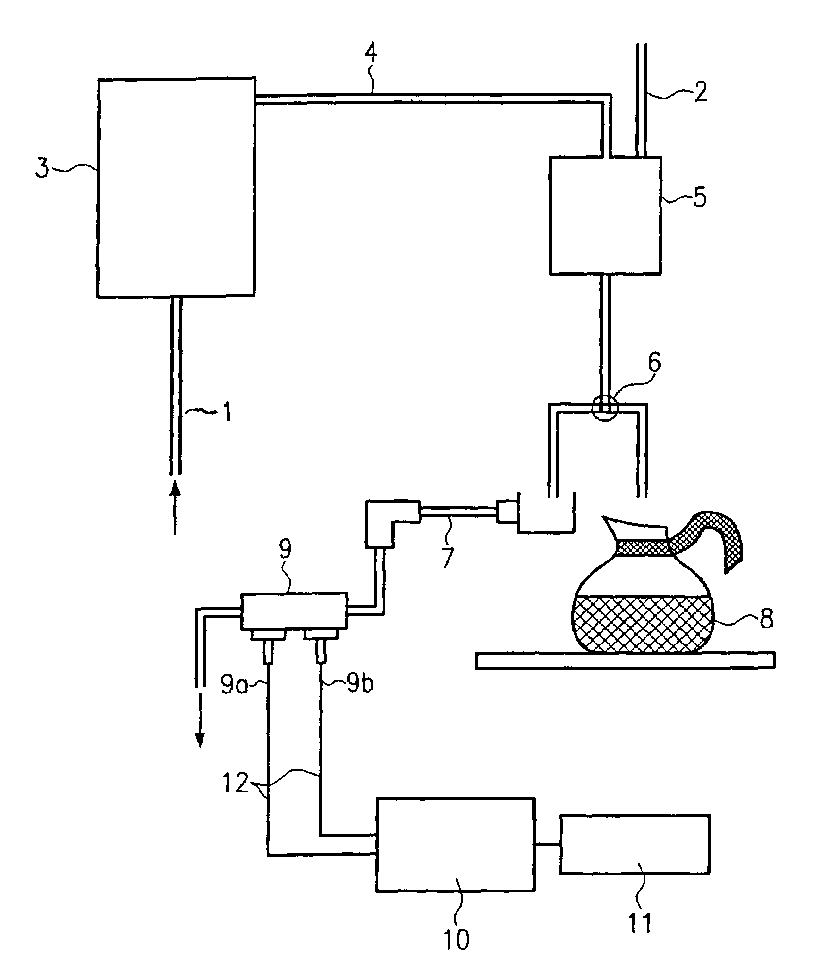 Unit for detecting an addition of a cleaning agent in a beverage dispenser