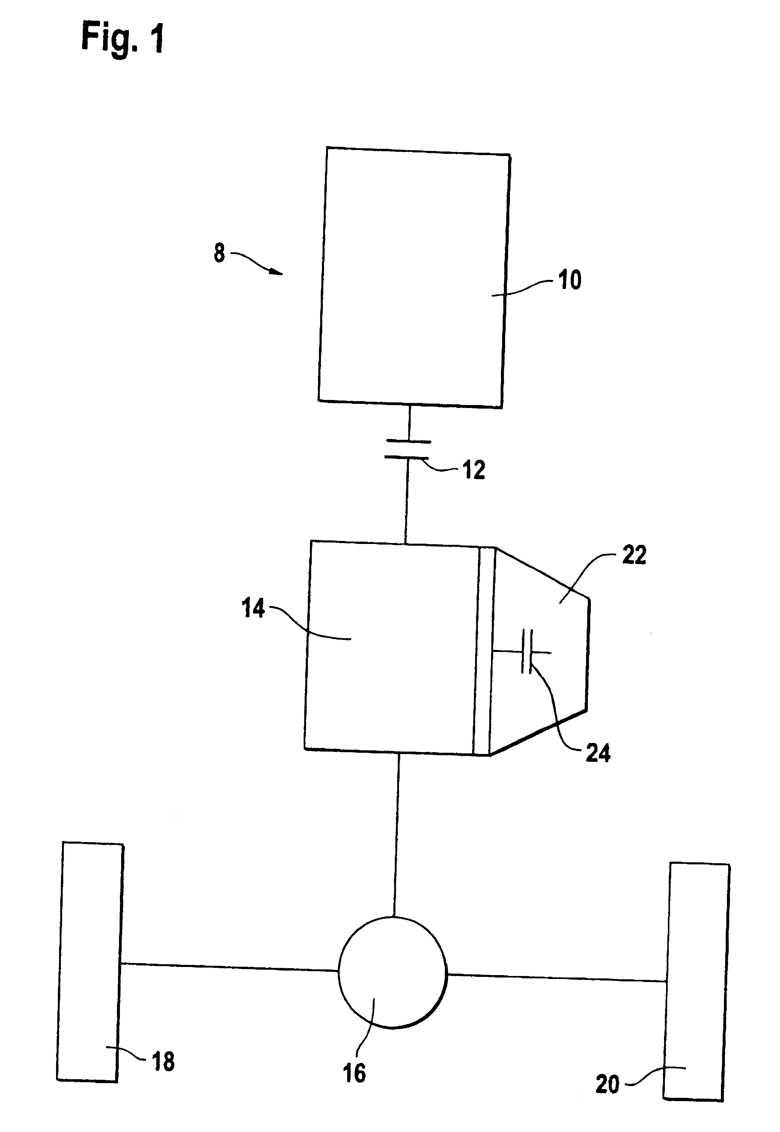 Parallel hybrid drive for a motor vehicle having a clutch which is integrated in the electrical machine, and an associated electric motor unit