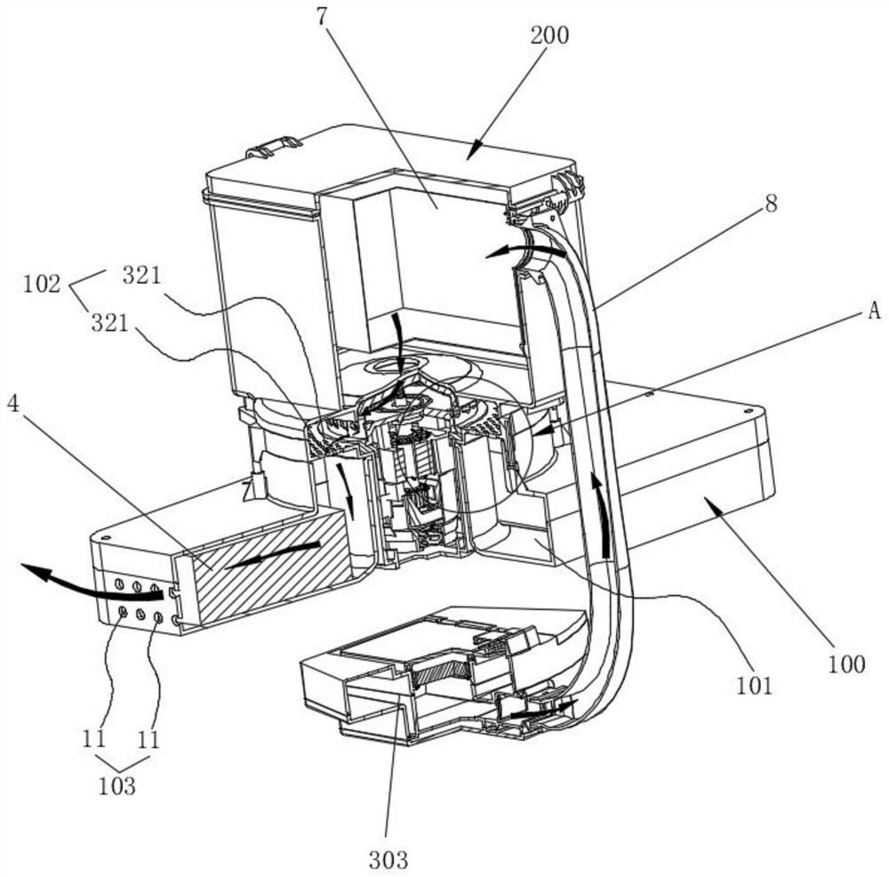 Dust collection device and base station