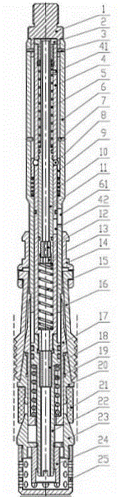 Double-throttling-nozzle downhole throttling device