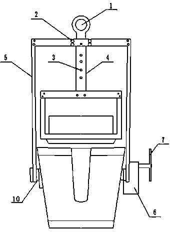 Integrated convenient-to-hang environment-friendly high-performance liquid alloy half-pressure container and using method