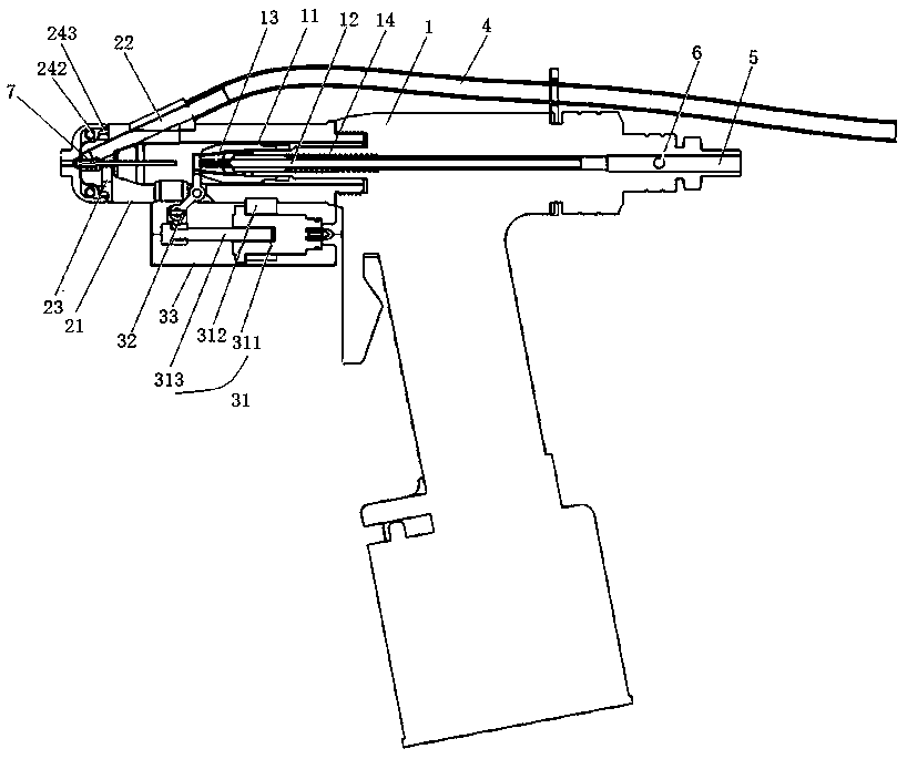 Automatic feeding device of rivet gun