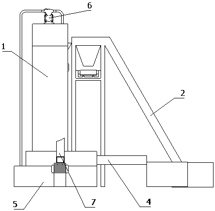 Device used for automatic peeling of potatoes