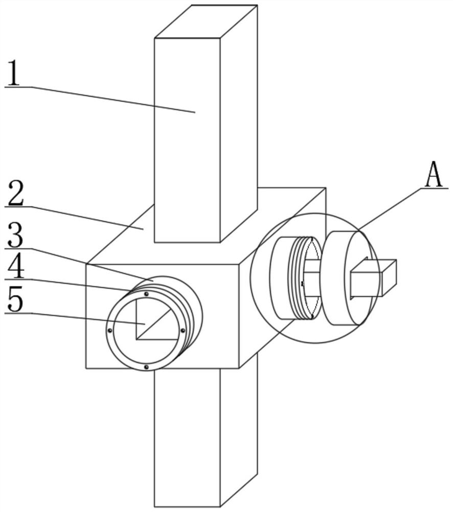 Steel structure column installation structure