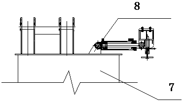 The whole continuous retreat method of the mobile formwork beam surface