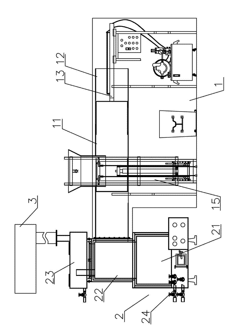 Automatic feeding heat energy garbage treatment machine