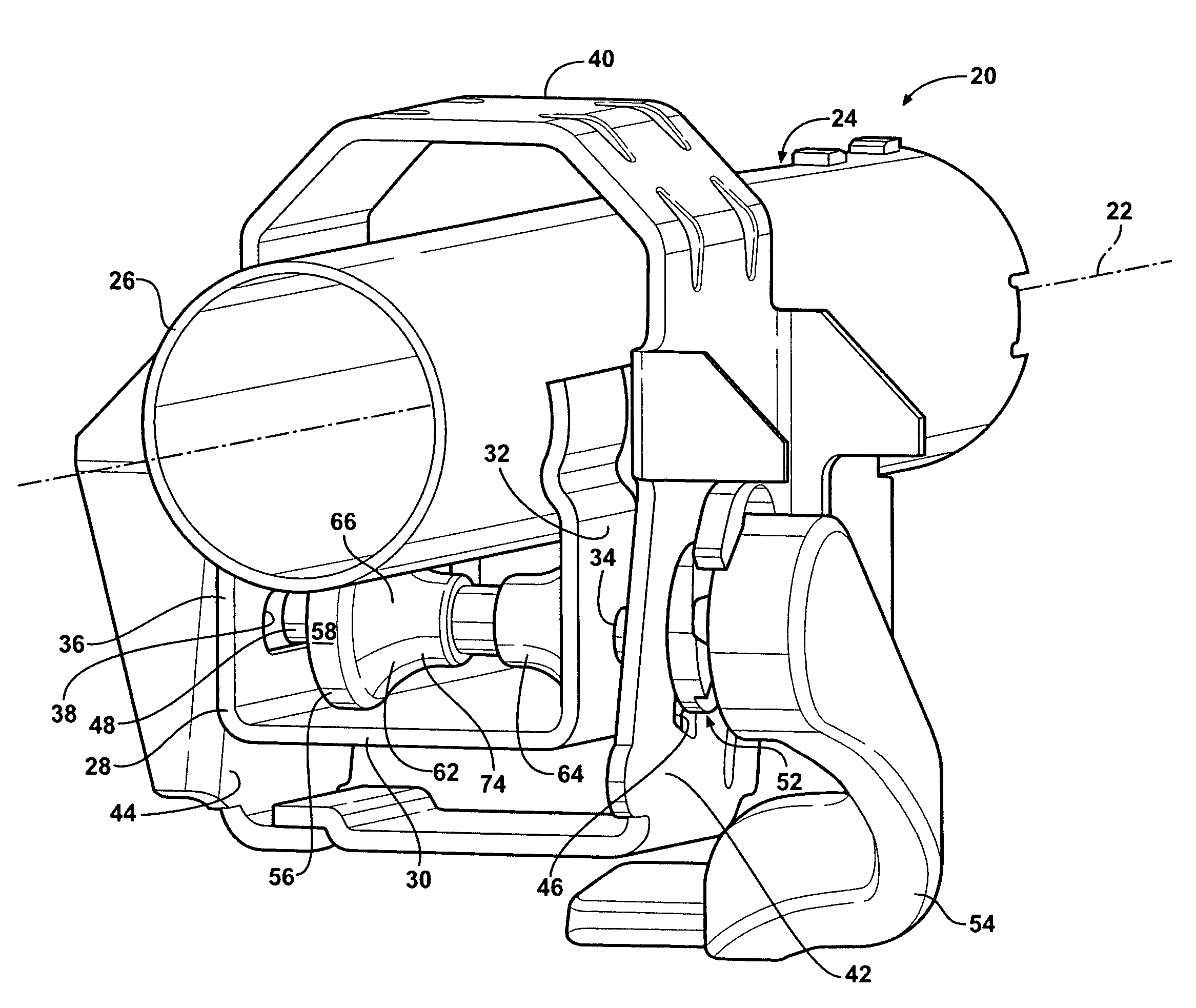 Steering column assembly having rollers to reduce friction during column collapse