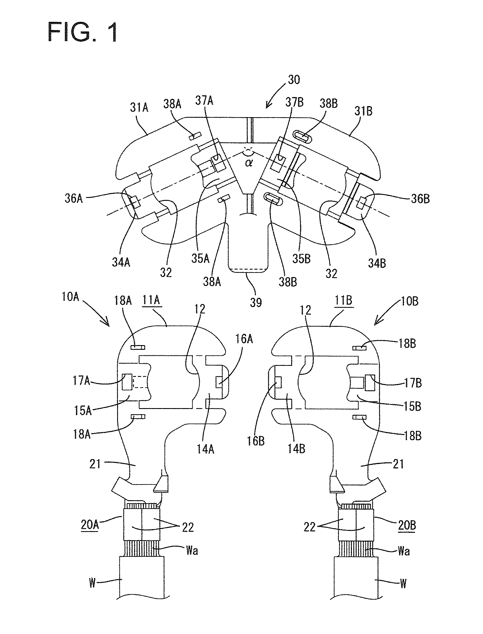 Ground terminal assembly structure