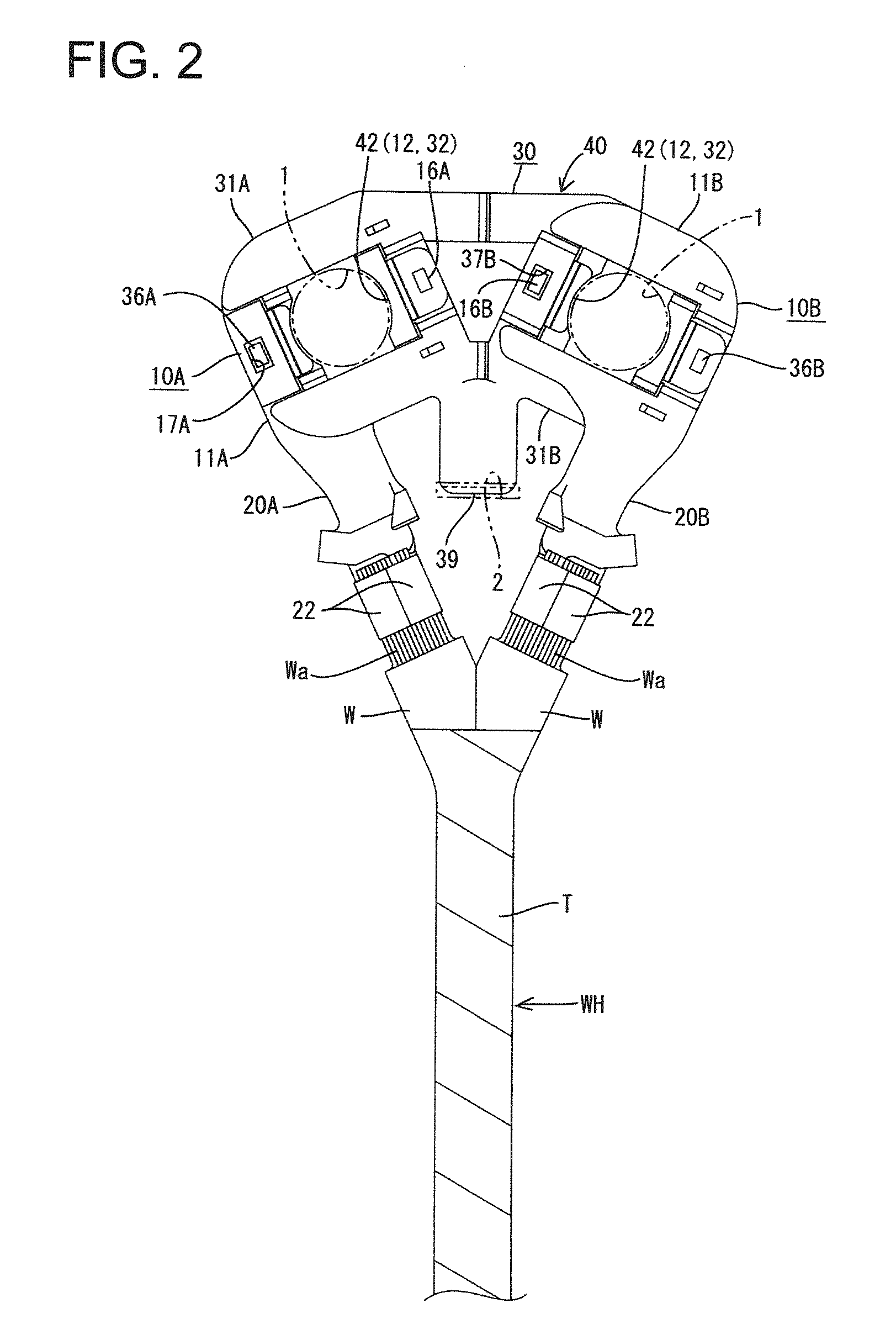 Ground terminal assembly structure