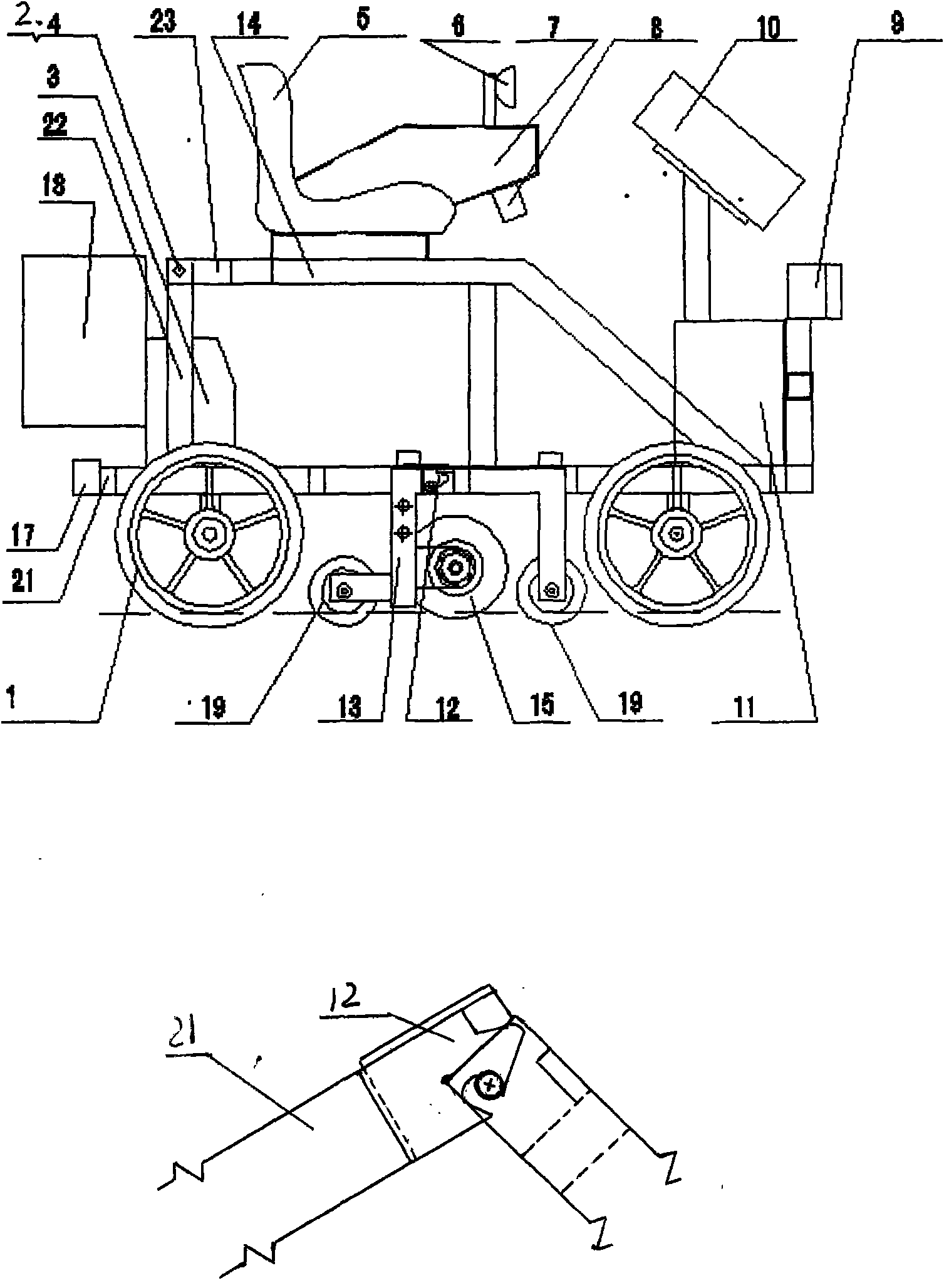 Electric rail-defect detecting car