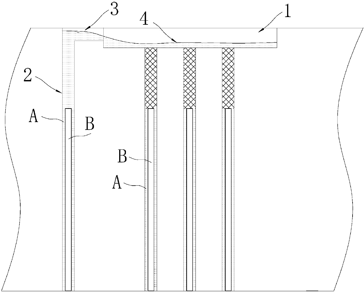 Foundation pit structure and construction method thereof