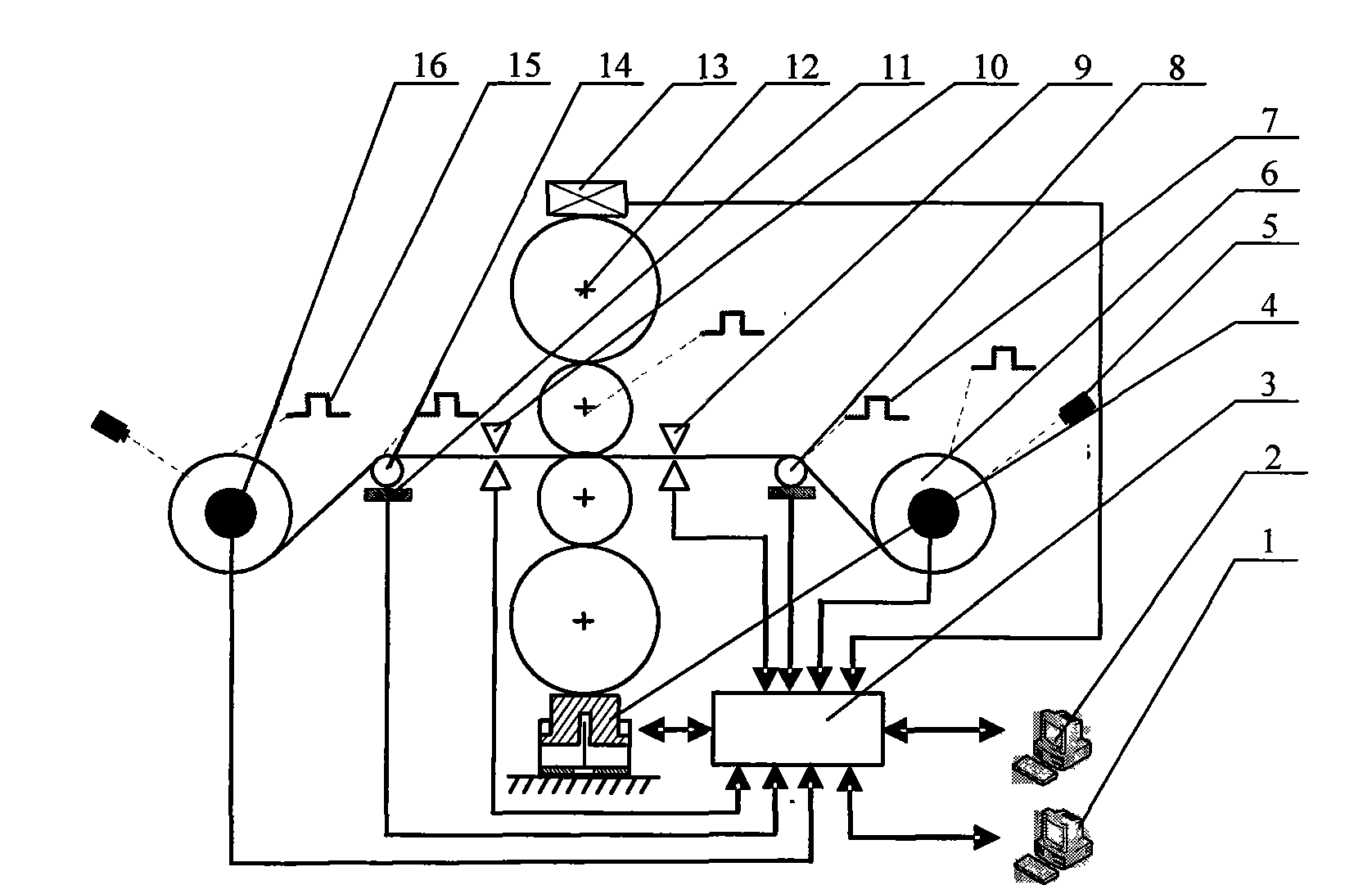 Micro-tracking method and system of rolled pieces in the process of rolling periodic variable-thickness strips