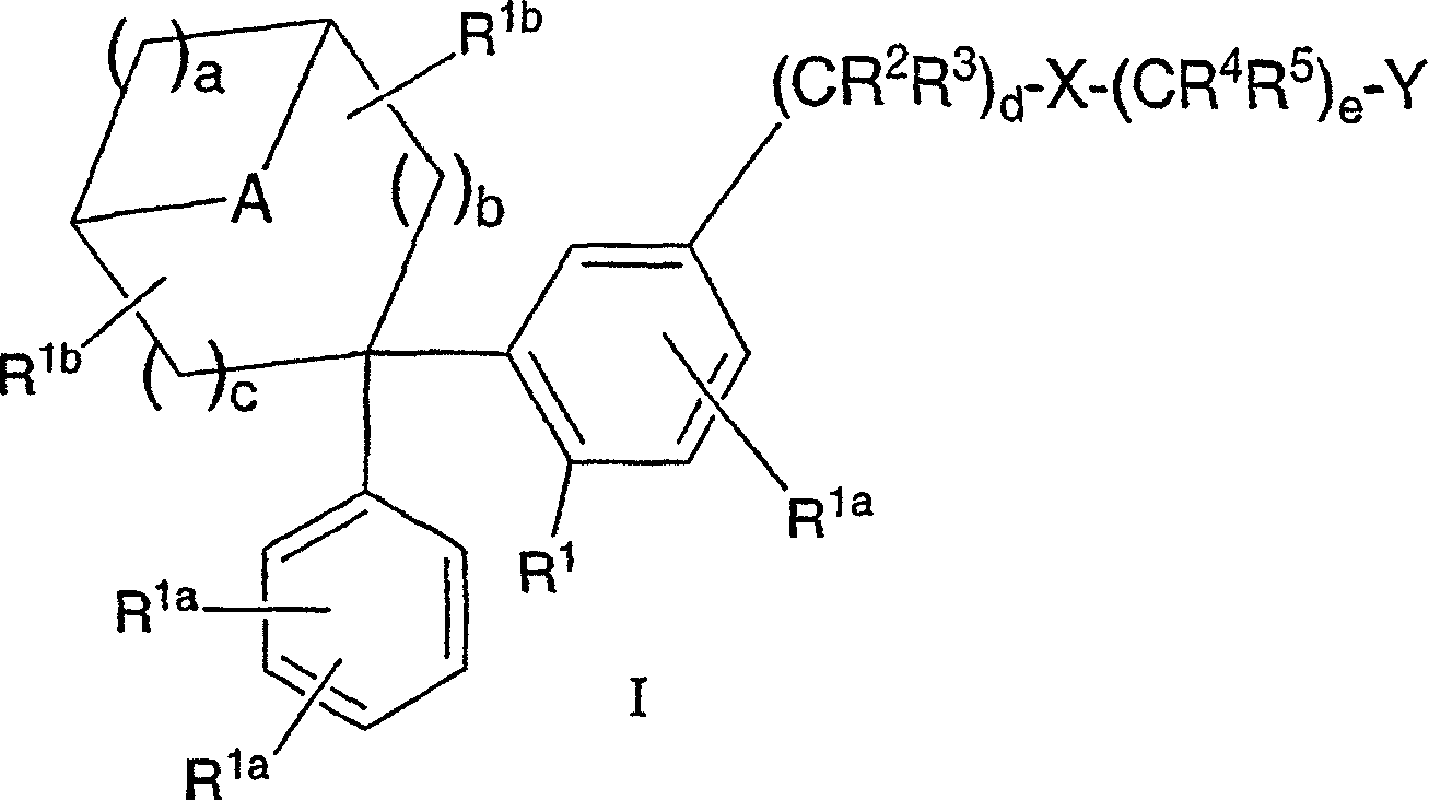 Diphenyl substituted cycloalkanes, compositions containing such compounds and methods of use