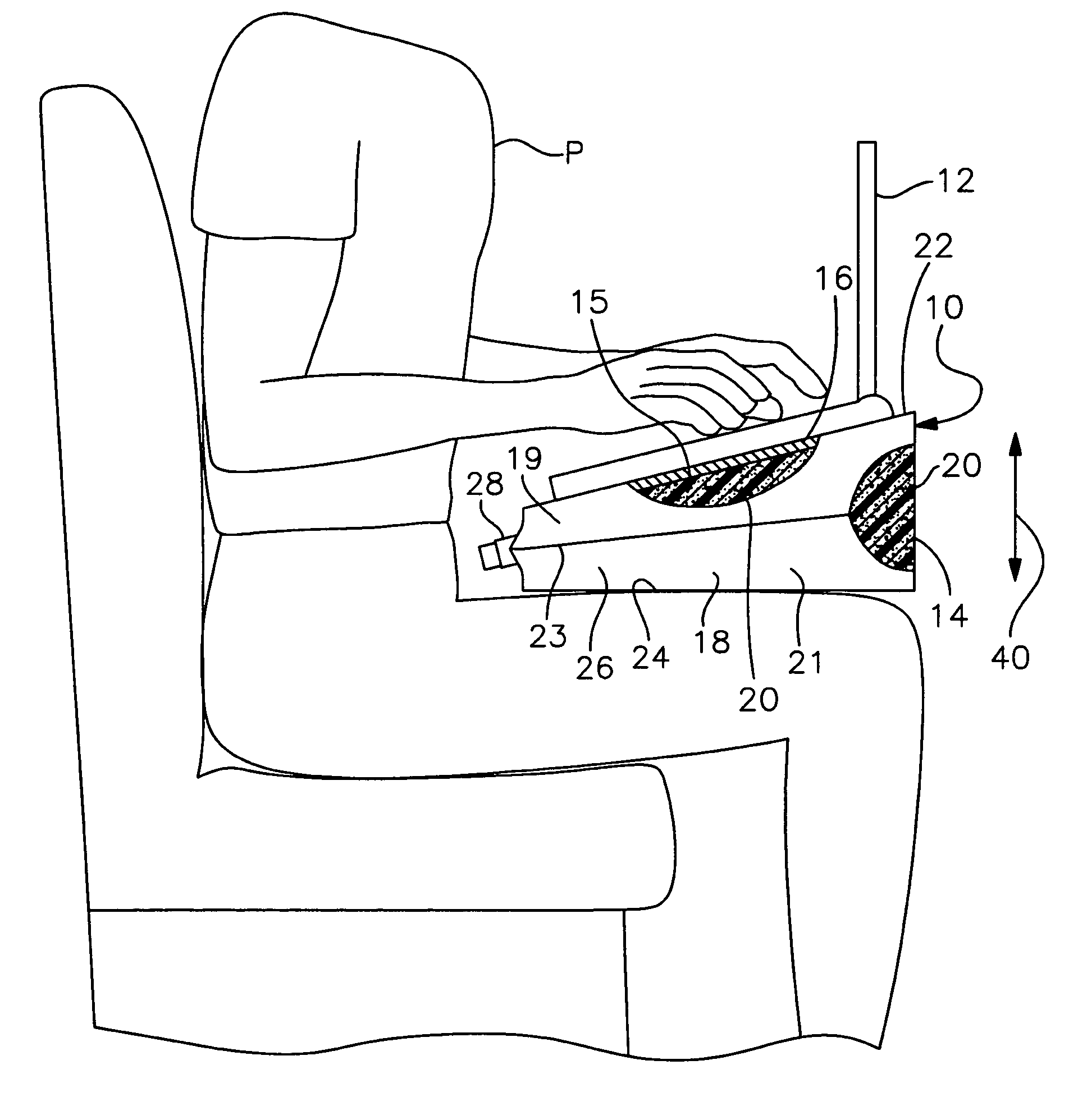 Inflatable laptop desk