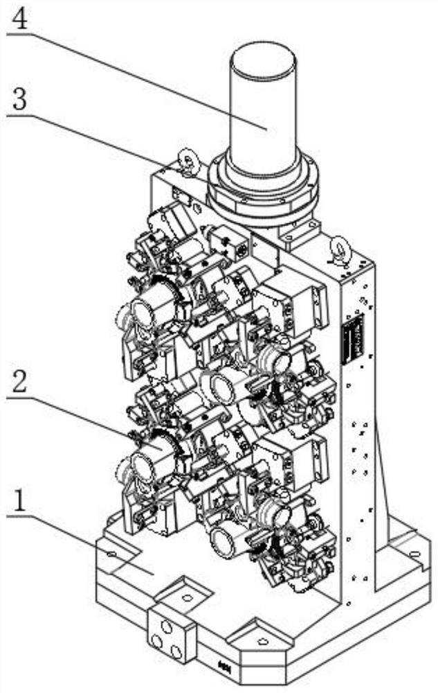 Turbine shell horizontal machining hydraulic clamp