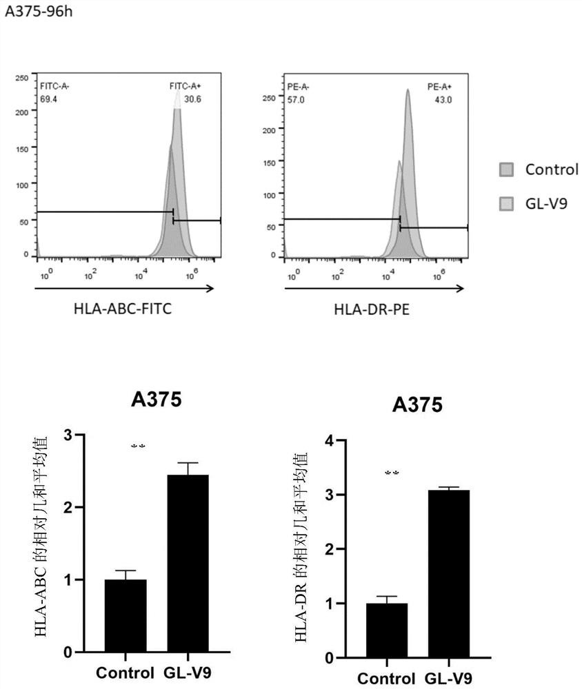 Application of GL-V9 as tumor immunomodulator