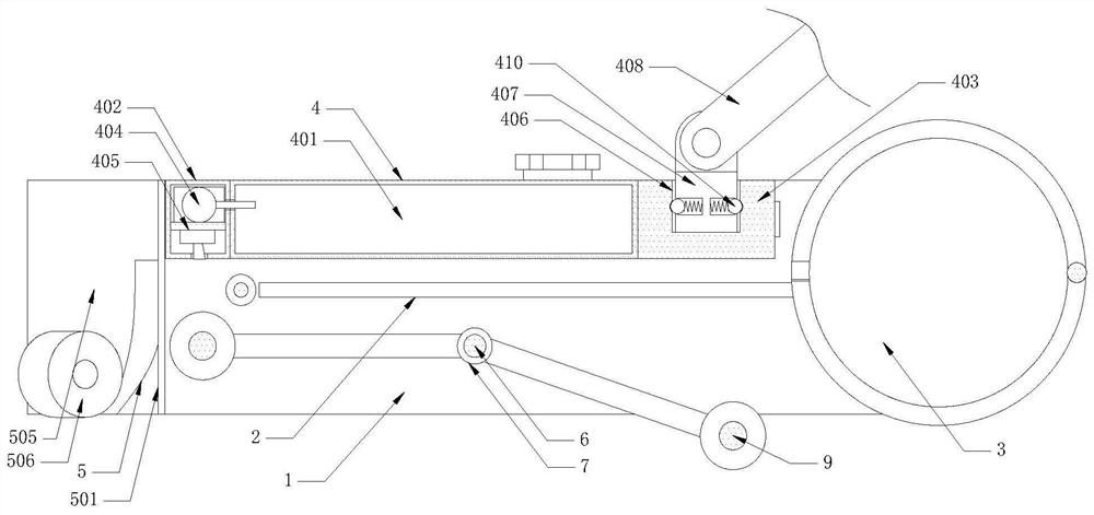 Poster pasting device for visual communication and pasting method thereof