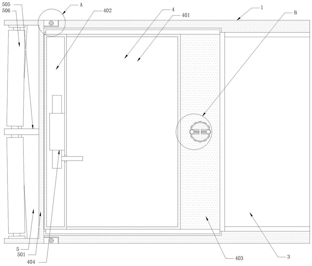 Poster pasting device for visual communication and pasting method thereof