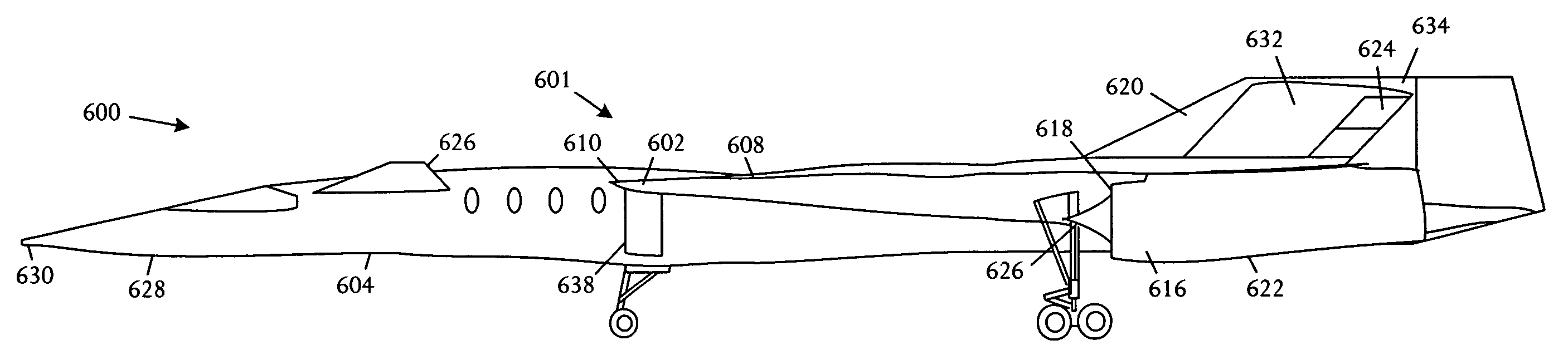 Aircraft lift device for low sonic boom